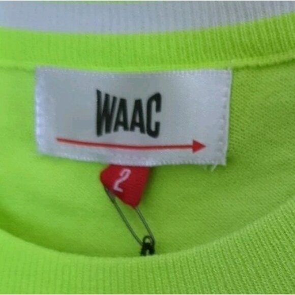 WAAC Golf Sweater Green Size 2 Win At All Costs Why Be An Angel New With Tags - Picture 5 of 10